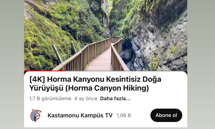 “Horma Kanyonu Kesintisiz Doğa Yürüyüşü”